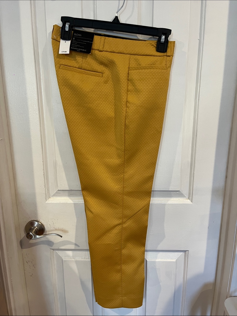 Banana Republic Sloan Slim Dress Pants - Mustard Yellow